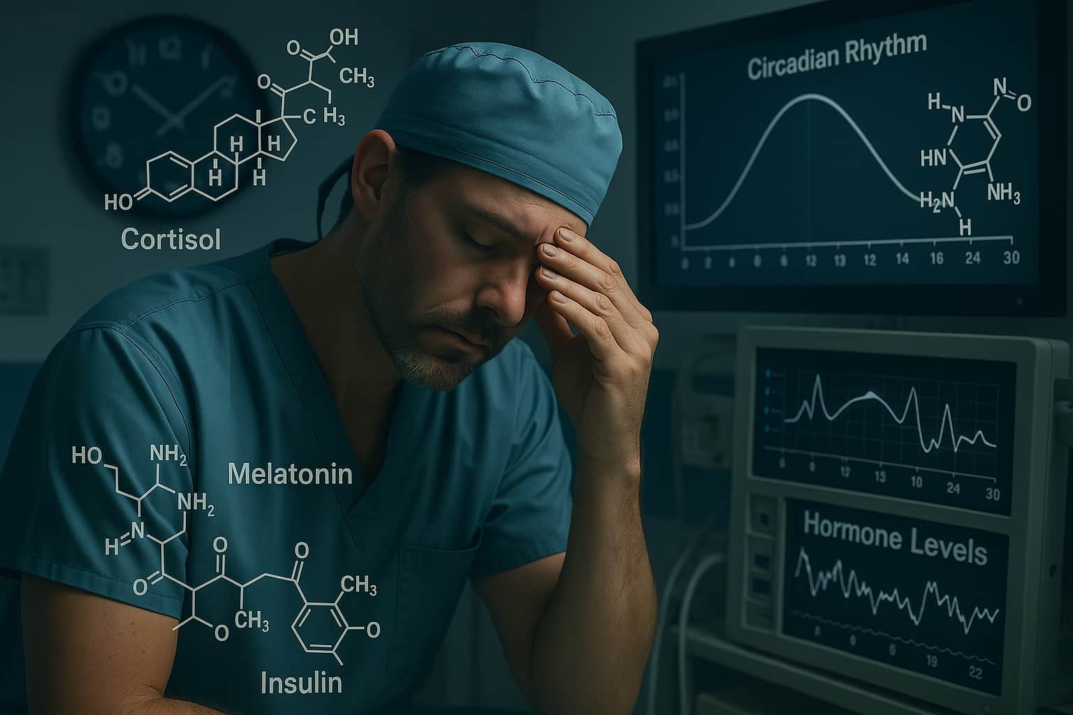 Night shift hormones